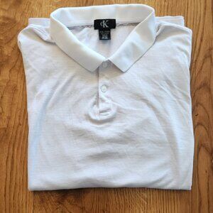 Calvin Klein Tan Striped Polo